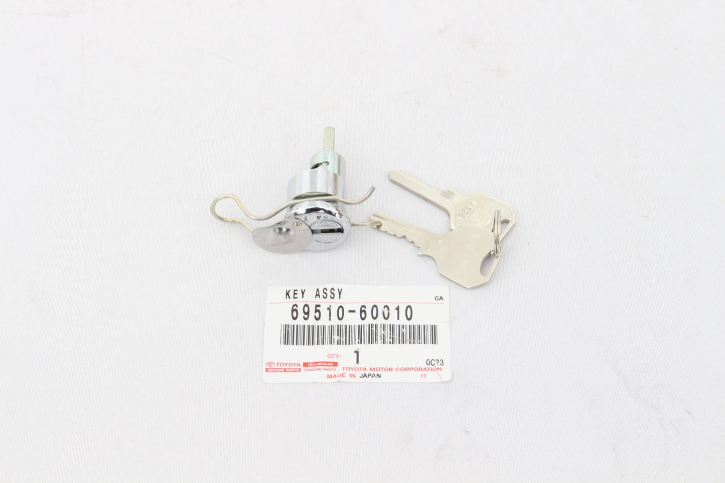 Toyota Land Cruiser FJ40 FJ45 BJ40 OEM Back Door Lock Cylinder & Key 69510-60010