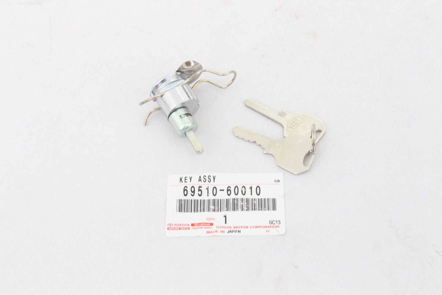 Toyota Land Cruiser FJ40 FJ45 BJ40 OEM Back Door Lock Cylinder & Key 69510-60010