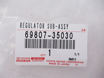 TOYOTA Genuine 4RUNNER GRN28# 10-22 Back Door Power Window Regulator 69807-35030