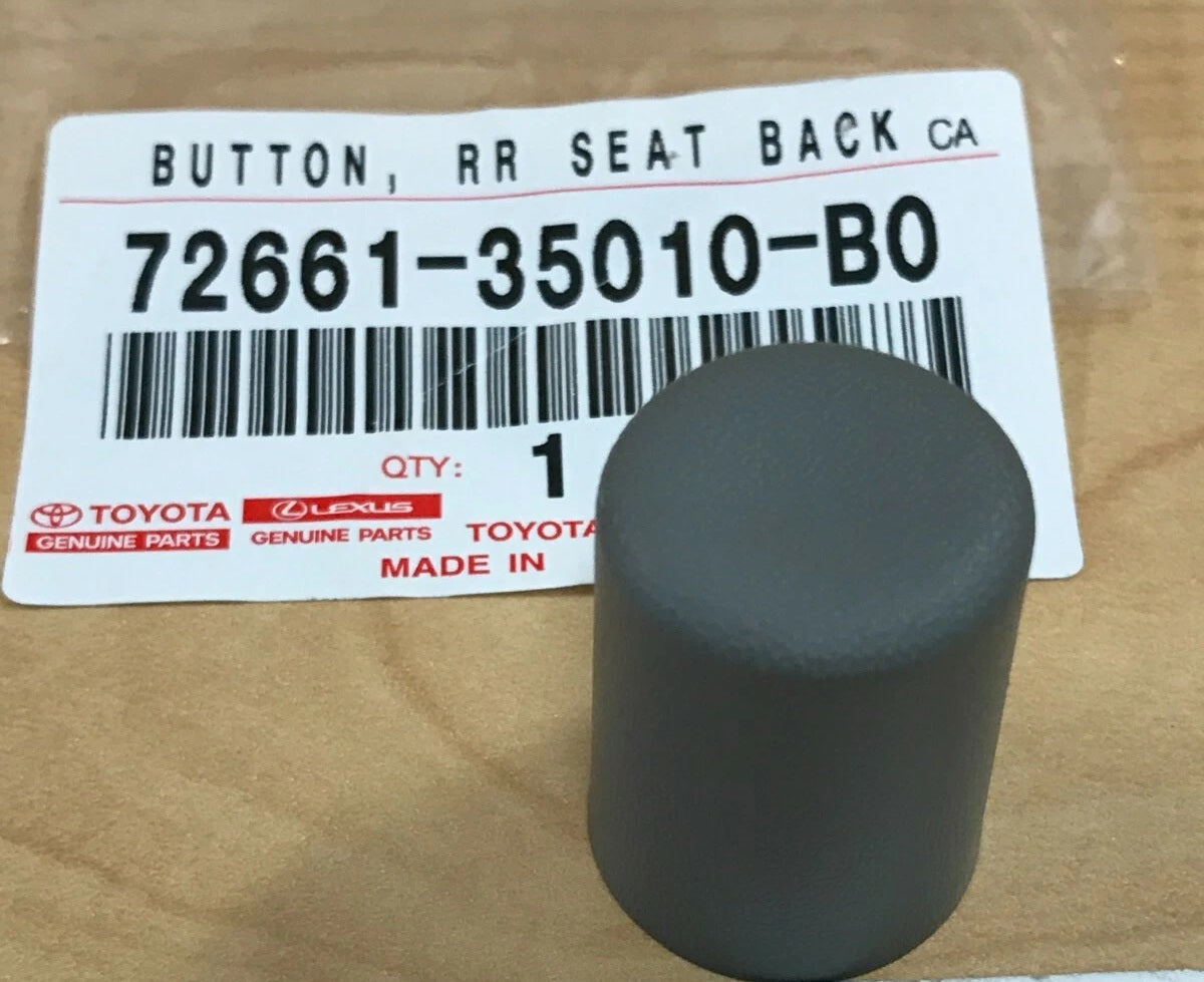 03-09 4RUNNER REAR SEAT BACK RELEASE BUTTON 72661-35010-B0 SILVER GENUINE