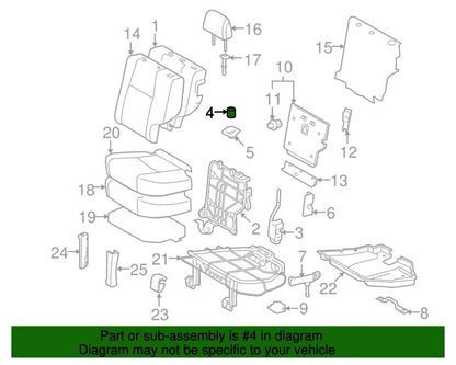 GENUINE TOYOTA 03-09 4RUNNER REAR SEAT BACK LOCK RELEASE BUTTON 72661-35010-E0