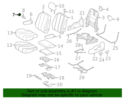 New Genuine Toyota 15-20 Sienna Front Seat Armrest Cover Cap 72848-08010-B2