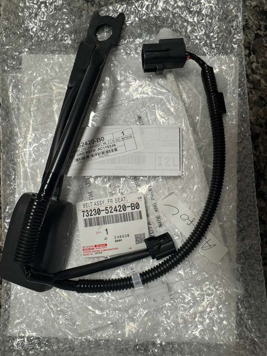 OEM Toyota Seat Belt Receptacle Driver Side (Dark Gray) Fits Yaris 2006-2011