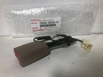 01-04 SEQUOIA LEFT FRONT SEAT BELT BUCKLE OAK GENUINE TOYOTA