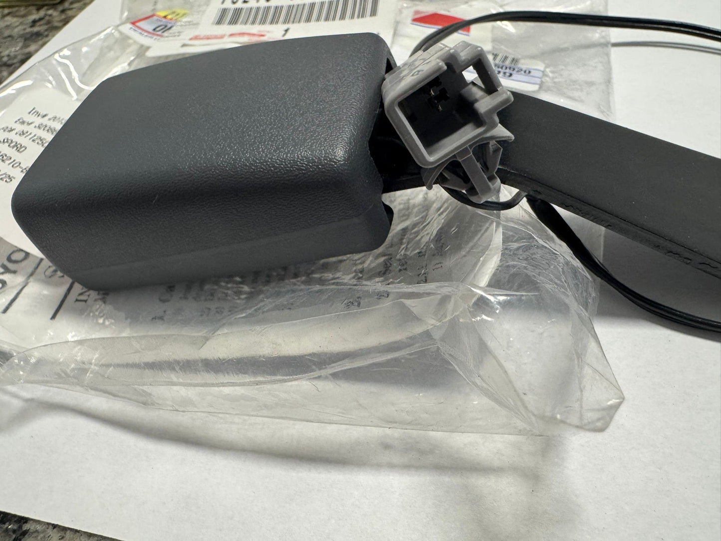 Toyota Tercel STD Coupe, Front Left Seat Belt Buckle,95-96, Gray, 73240-16210-B1