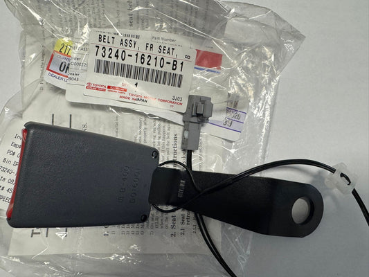 Toyota Tercel STD Coupe, Front Left Seat Belt Buckle,95-96, Gray, 73240-16210-B1
