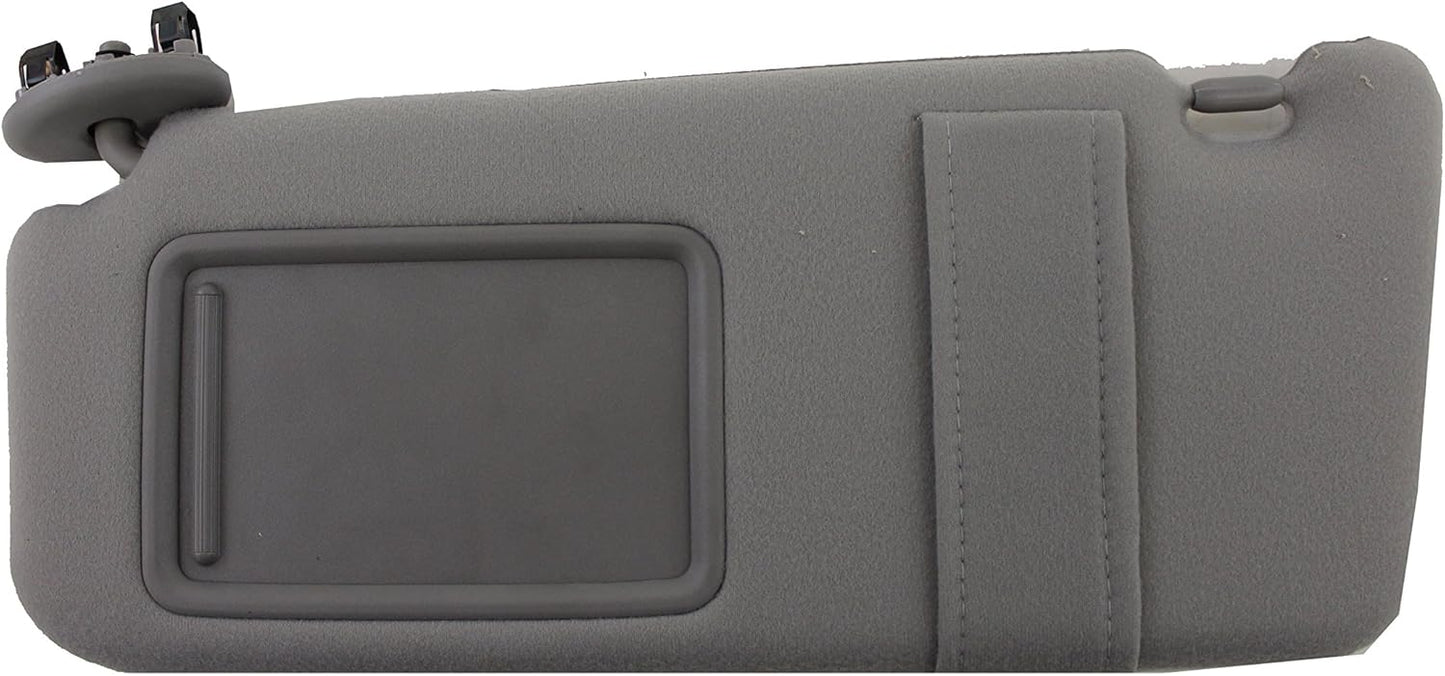 Toyota Camry Gray Drivers Side Sun Visor WithOut Sunroof 2007-2011
