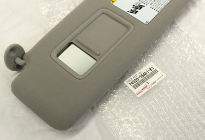 GENUINE OEM TOYOTA 10-24 4RUNNER LEFT DRIVER GRAY SUN VISOR 74320-35A91-B1
