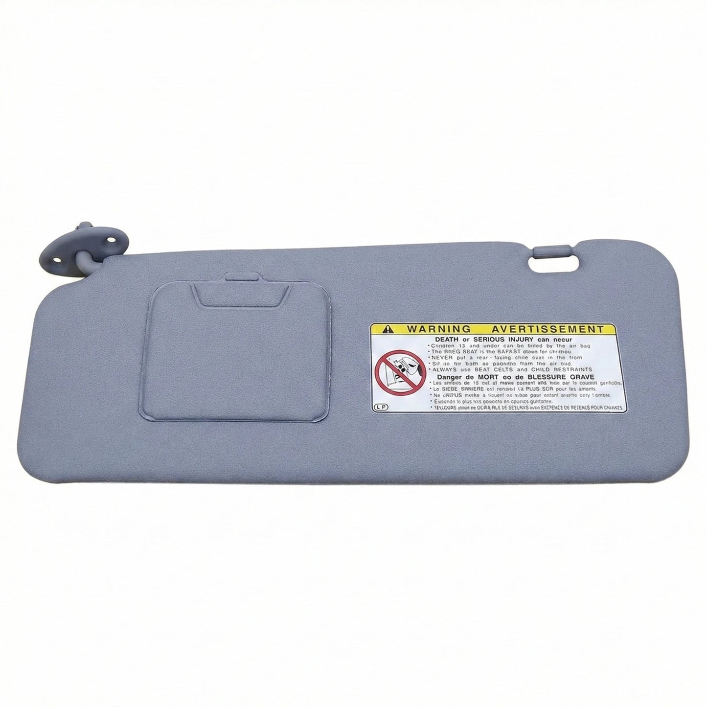 GENUINE TOYOTA 01-03 RAV4 GRAY LEFT DRIVER SUN VISOR WITH MIRROR 74320-42340-B0