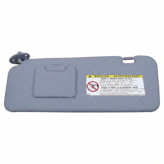 GENUINE TOYOTA 01-03 RAV4 GRAY LEFT DRIVER SUN VISOR WITH MIRROR 74320-42340-B0