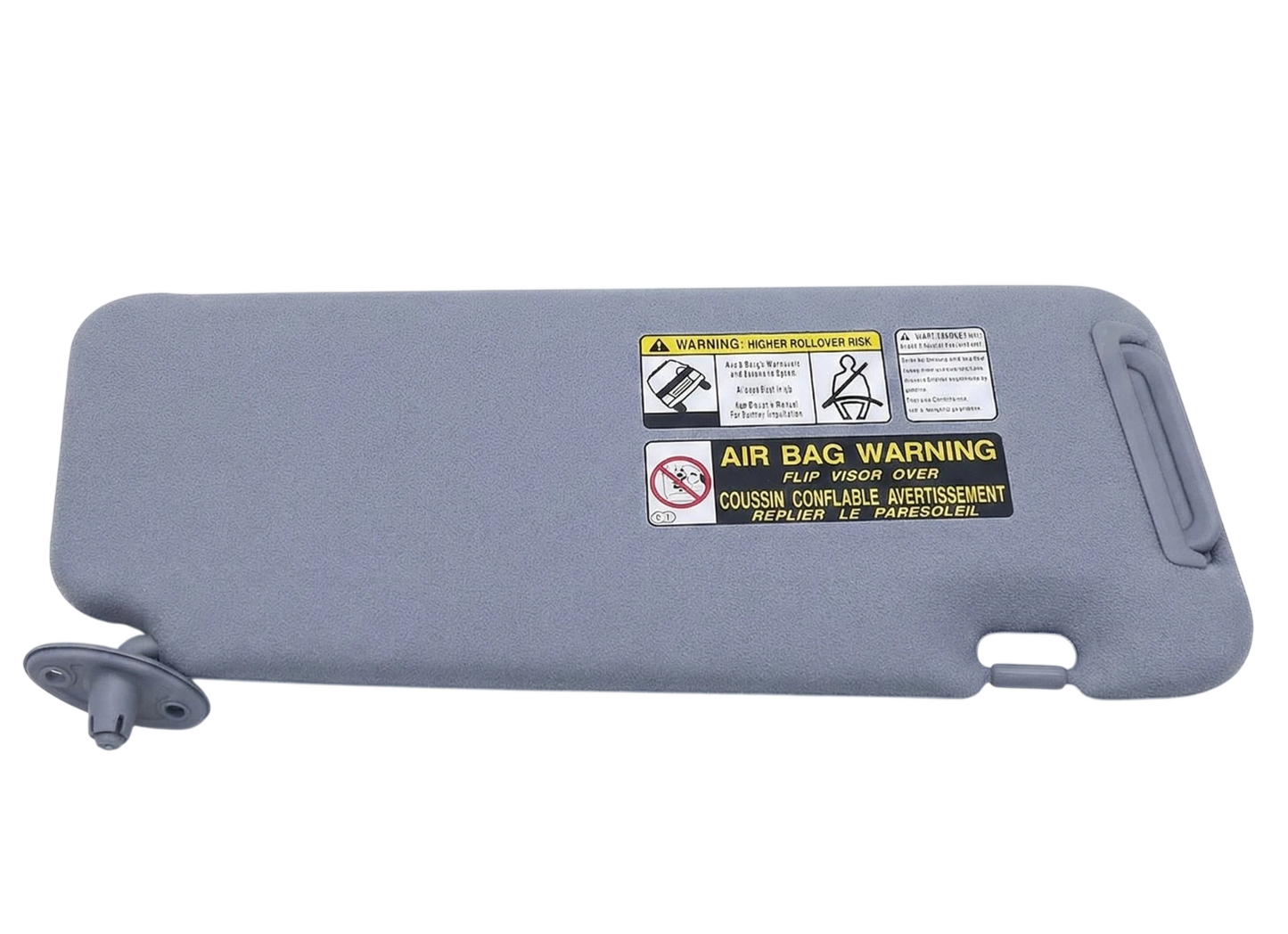GENUINE TOYOTA 01-03 RAV4 GRAY LEFT DRIVER SUN VISOR WITH MIRROR 74320-42340-B0