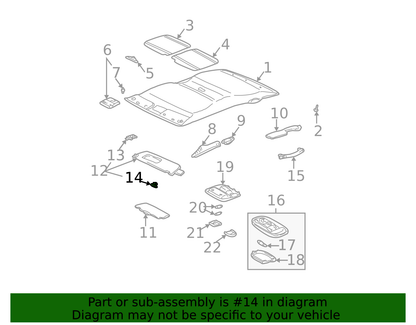 GENUINE TOYOTA 00-06 TUNDRA IVORY SUN VISOR HOLDER 74348-34010-A0 NEW