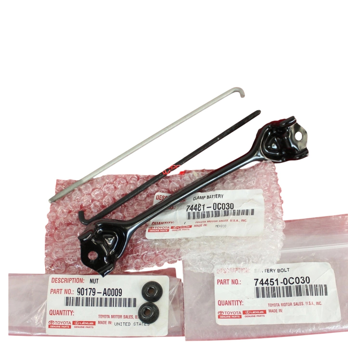 GENUINE TOYOTA 07-21 TUNDRA 08-22 SEQUOIA BATTERY HOLDDOWN CLAMP KIT 74481-0C030