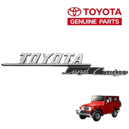 Toyota Land Cruiser 1969-1973 FJ40 Front Fender Emblem 75305-60011