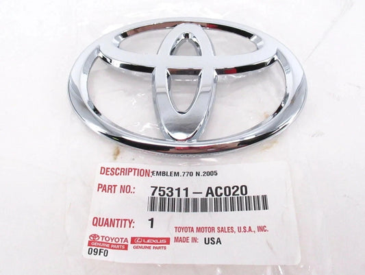 GENUINE OEM TOYOTA 05-10 AVALON CHROME FRONT RADIATOR GRILLE EMBLEM 75311-AC020