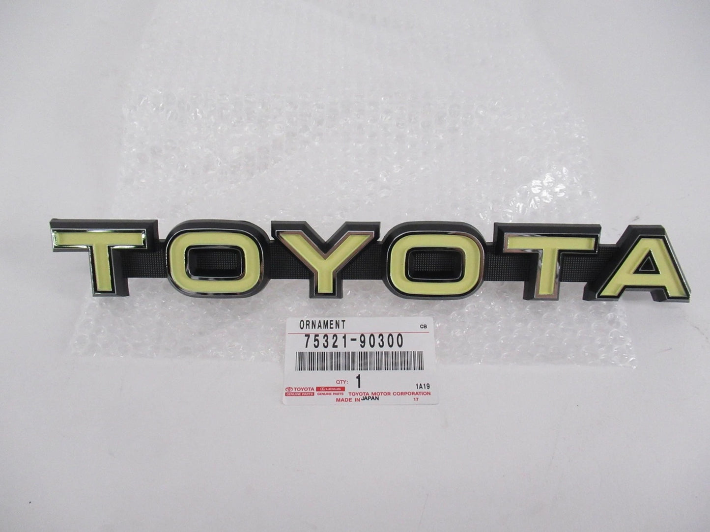 Toyota Land Cruiser FJ40 BJ40 FJ45 OEM Front Grille Panel Emblem Plate 1969-1980