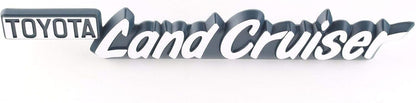 GENUINE OEM TOYOTA 73-81 LAND CRUISER CHROME FRONT FENDER NAMEPLATE 75343-90351