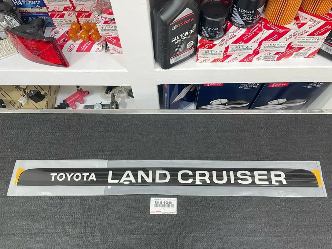 Toyota Land Cruiser OEM Genuine Tailgate Hatch Door Emblem FJ80