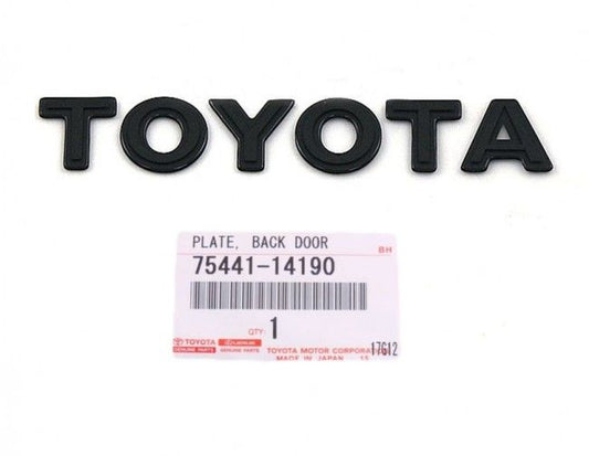 Genuine Toyota Supra Turbo 1993-1998 Rear Liftgate Dark Decal Emblem 75441-14190