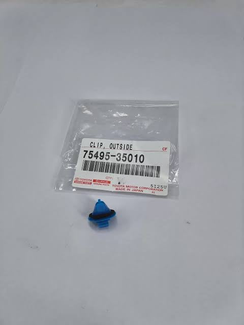 GENUINE TOYOTA 4RUNNER FJ CRUISER OUTSIDE TRIM BLUE MOLDING CLIP SET 5 PCS 75495-35010