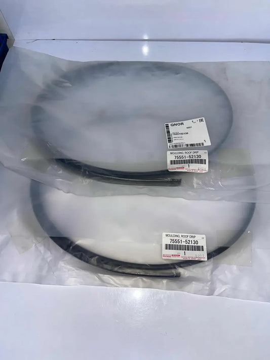 GENUINE TOYOTA 07-11 YARIS HATCHBACK LH & RH ROOF DRIP SIDE FINISH MOULDING SET