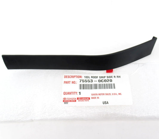 07-21 TUNDRA DOUBLE CAB RIGHT PASSENGER SIDE REAR ROOF DRIP MOLDING