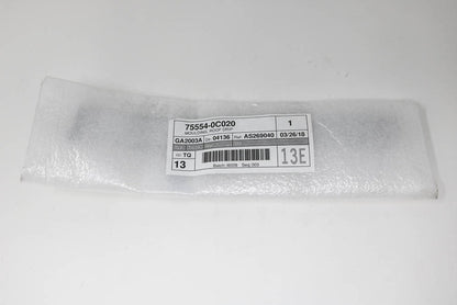 07-21 TUNDRA DOUBLE CAB LEFT DRIVER SIDE REAR ROOF DRIP MOLDING END 75554-0C020