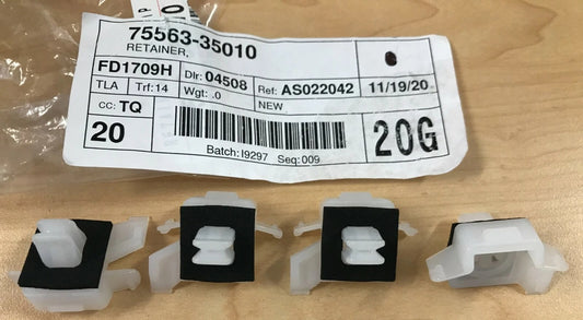 GENUINE Toyota FJ CRUISER Upper Windshield Reveal Molding Clips 75563-35010 - x4