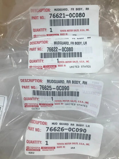 2022-2026 TUNDRA Mud Flap Mudguard Kit GENUINE TOYOTA ACCESSORY