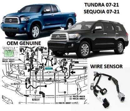 GENUINE TOYOTA 08-22 SEQUOIA TUNDRA 5.7L KNOCK SENSOR WIRE HARNESS 82219-0C020