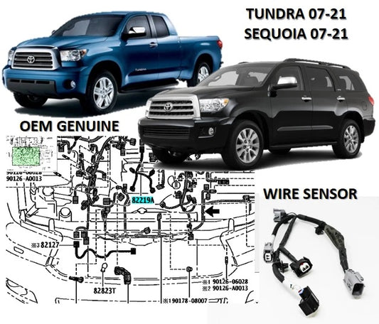 GENUINE TOYOTA 08-22 SEQUOIA TUNDRA 5.7L KNOCK SENSOR WIRE HARNESS 82219-0C020