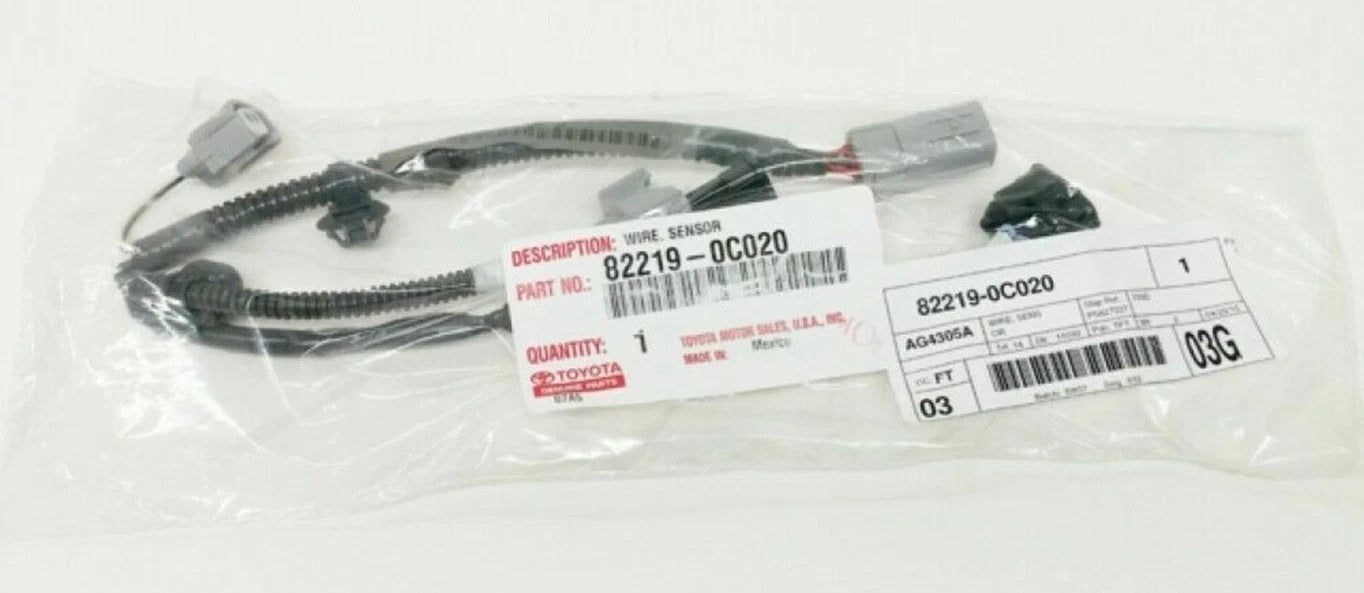 GENUINE TOYOTA 08-22 SEQUOIA TUNDRA 5.7L KNOCK SENSOR WIRE HARNESS 82219-0C020