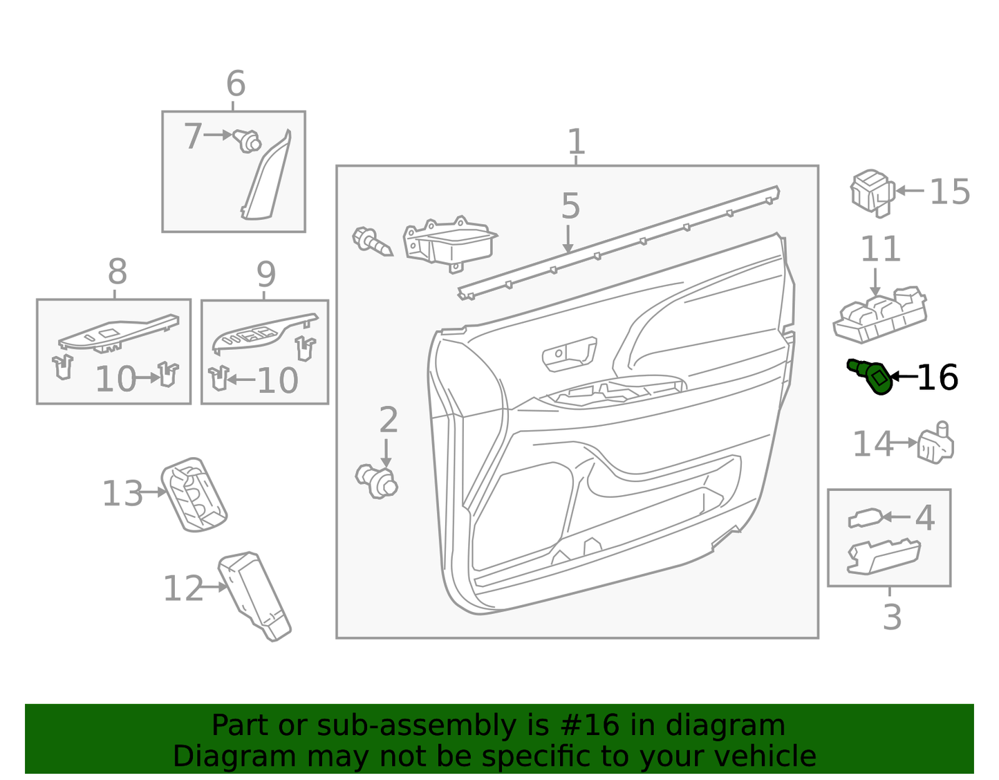 NEW GENUINE OEM TOYOTA SEQUOIA TUNDRA SIENNA DOOR JAMB SWITCH 84231-0C010
