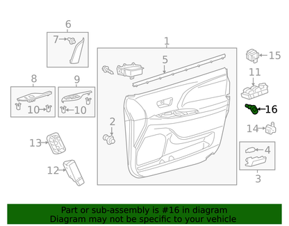 NEW GENUINE OEM TOYOTA SEQUOIA TUNDRA SIENNA DOOR JAMB SWITCH 84231-0C010