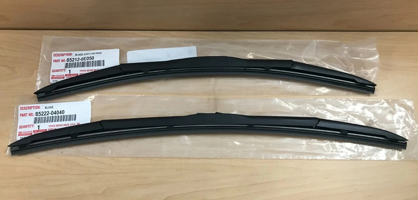 2016-2023 TACOMA Factory Front Wiper Blade Set NEW genuine Toyota OEM