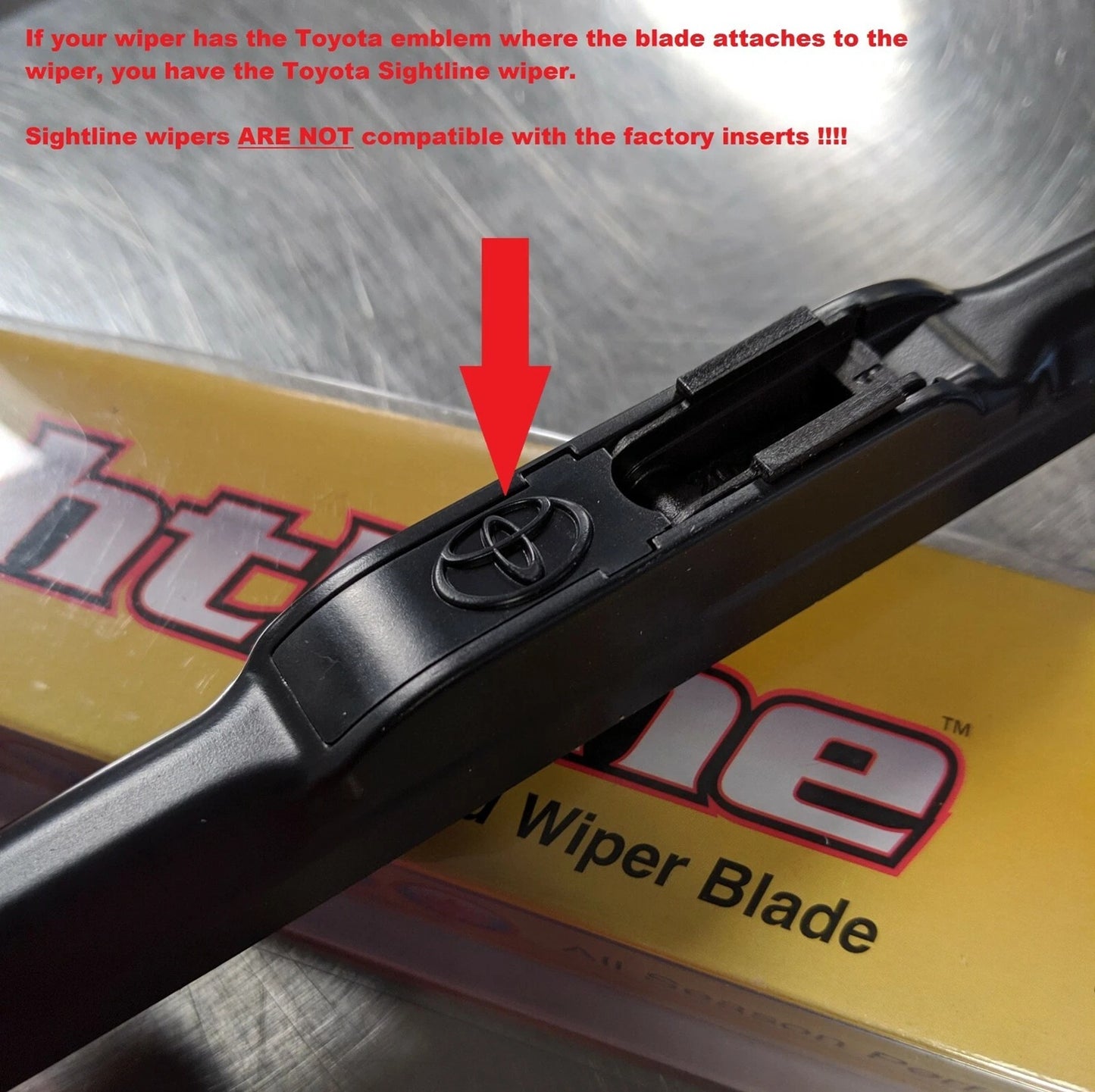 2010-2018 Toyota 4Runner Front Windshield Wiper Blade Inserts NEW Genuine OEM
