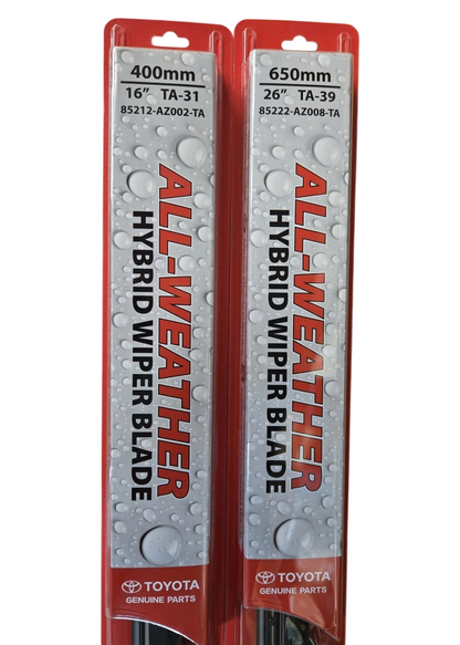 2019-2025 Rav4 Genuine Toyota Front Wiper Blades 85222AZ008TA & 85212AZ002TA