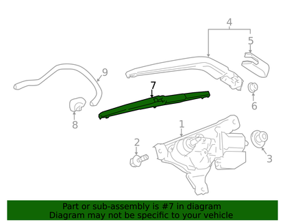 NEW GENUINE OEM TOYOTA 2012-2019 PRIUS C REAR BACK GLASS WIPER BLADE 85242-52090