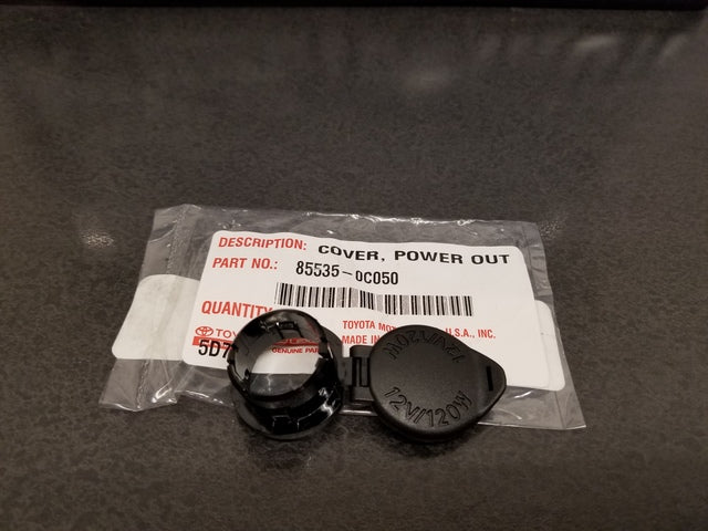 GENUINE OEM TOYOTA TACOMA TUNDRA CIGARETTE LIGHTER SOCKET COVER PLUG 85535-0C050
