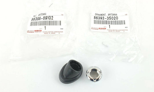 New Genuine Toyota 4RUNNER 1996-2002 Antenna Ornament Bezel w/ Mounting Nut SET