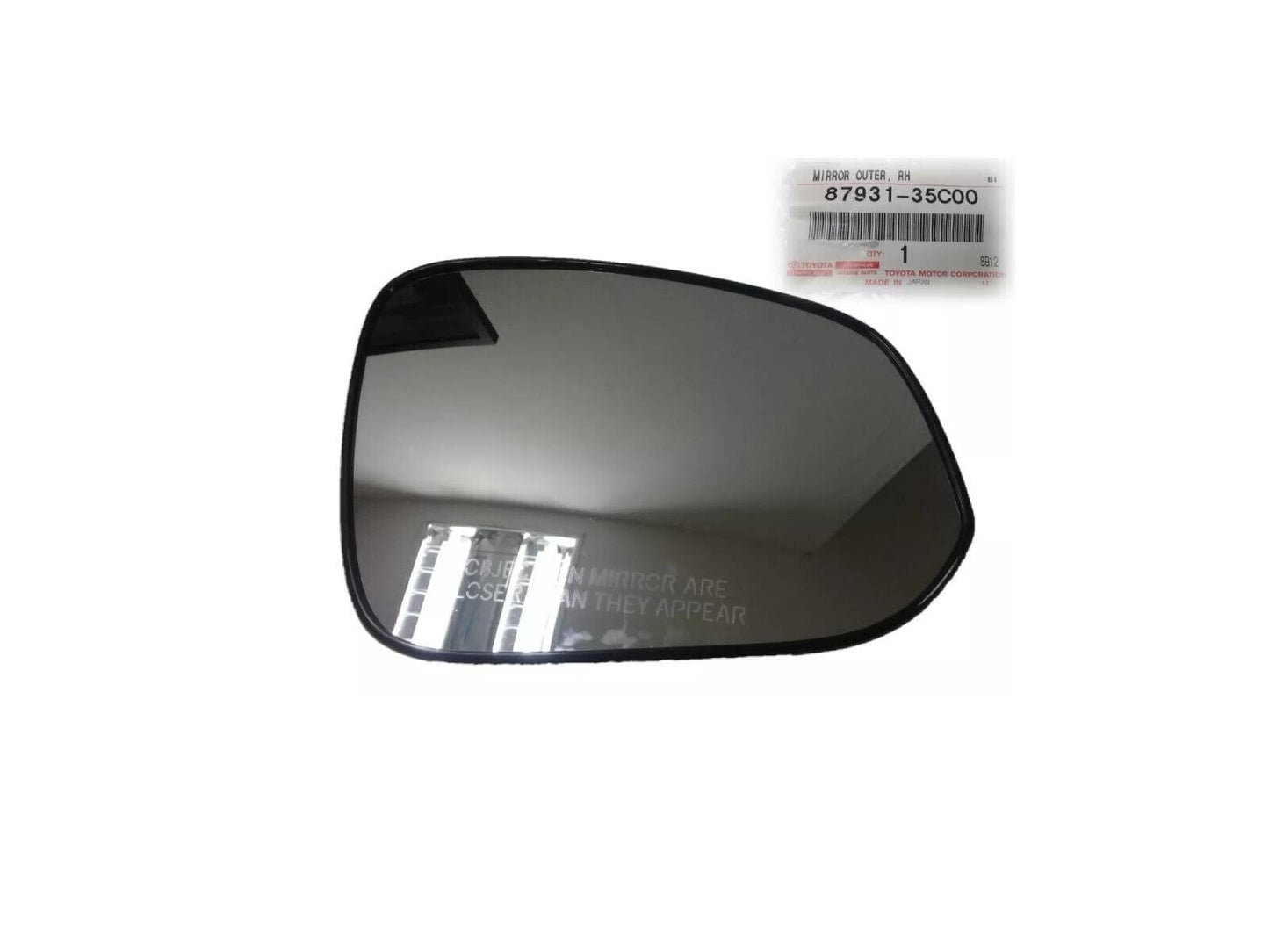 PASSENGER DOOR MIRROR GLASS RIGHT GENUINE OEM TOYOTA 14-21 4RUNNER 87931-35C00