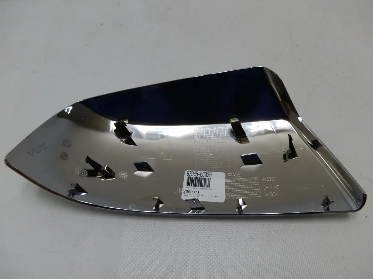 GENUINE TOYOTA 08-21 TUNDRA SEQUOIA LEFT CHROME OUTER MIRROR COVER 87945-0C030