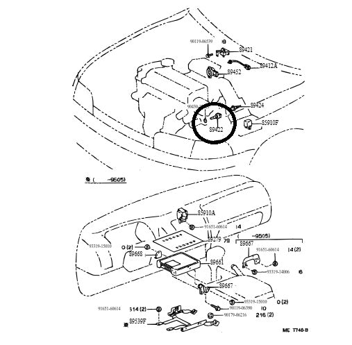 Generic Coolant Temperature Sensor for Highlander Lexus 89422-35010
