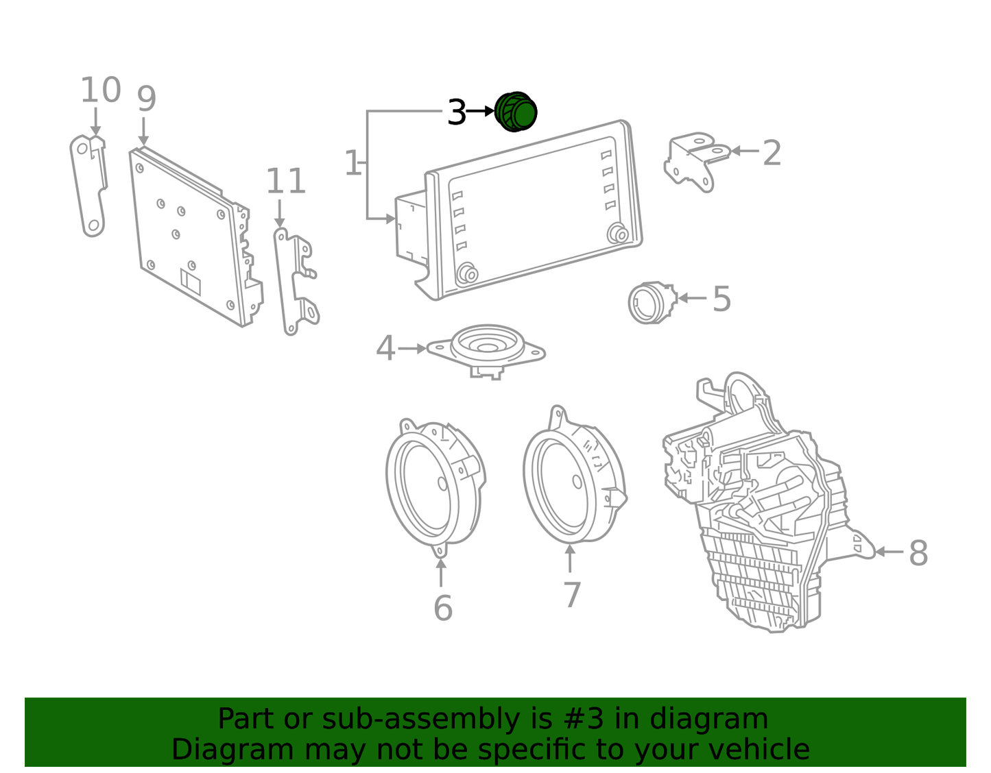 19-22 RAV4, 21-22 RAV4 PRIME RADIO DISPLAY KNOB 90010-23059 GENUINE TOYOTA PART