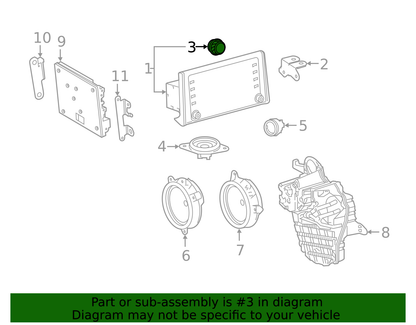 19-22 RAV4, 21-22 RAV4 PRIME RADIO DISPLAY KNOB 90010-23059 GENUINE TOYOTA PART