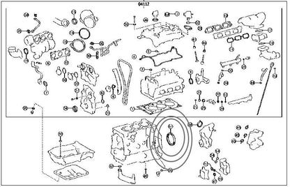 Genuine Toyota OEM Rear Main Crank Oil Seal For Yaris GR G16E-GTS 20 90311-90010