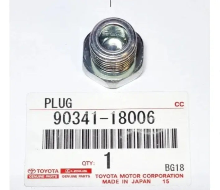 GENUINE TOYOTA 4RUNNER PICKUP TACOMA TUNDRA REAR AXLE FILLER PLUG 90341-18006
