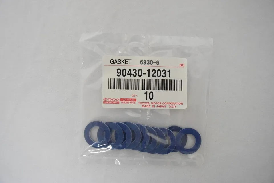 Genuine Toyota Lexus OEM Oil Drain Plug Washer Gasket 90430-12031 [ Set of 10 ]