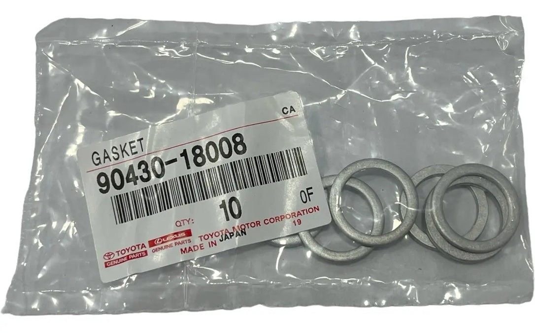 New GENUINE OEM Toyota Lexus Scion Transmission Case Plug Gasket 90430-18008 set 10 pcs