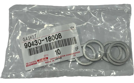 New GENUINE OEM Toyota Lexus Scion Transmission Case Plug Gasket 90430-18008 set 10 pcs
